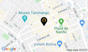 Mapa de Aluminios Los Andes en Pasto