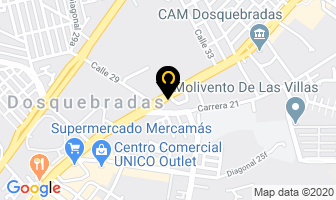 Mapa de Aluminios Ospina en Dosquebradas