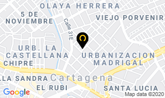 Mapa de Aluminios Wilches en Cartagena