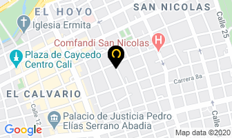 Mapa de Aluminios y Acabados Ltda. en Cali