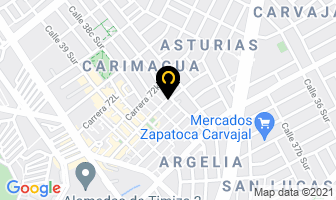 Mapa de Aluminios Y Vidrios Parra en Bogotá D.C