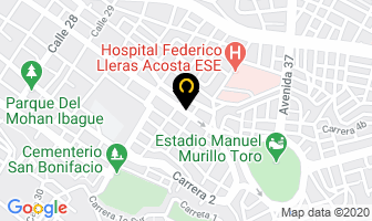 Mapa de Aluvidrios j.j suarez en Ibagué