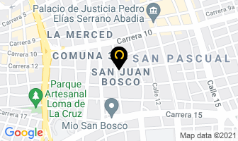 Mapa de Aluvidrios Ramírez en Cali