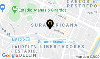 Mapa de Am Mensajes en Medellín