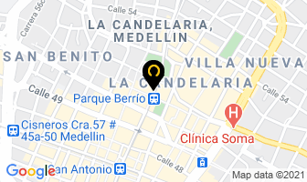 Mapa de Amarillasinternet.com en Medellín
