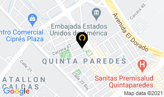 Mapa de Amarillo Y Cafe en Bogotá D.C