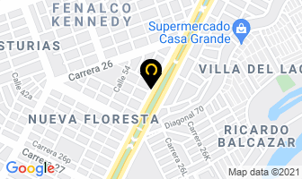 Mapa de Amarras Yuli en Cali