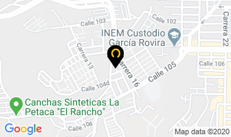 Mapa de Ambrosia Gourmet Express en Bucaramanga