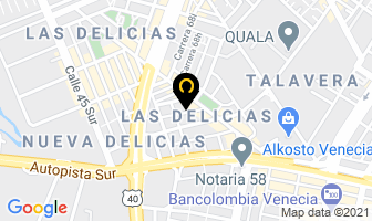 Mapa de Ambulancias Crisur Ltda. en Bogotá D.C