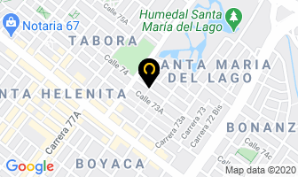 Mapa de Ambulancias Partenon Ltda. en Bogotá D.C