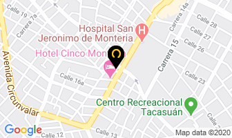 Mapa de Amc Centro De Enseñanza Automovilistica en Montería