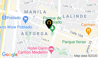 Mapa de American Electronic en Medellín