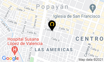 Mapa de American Full Fumigaciones en Popayán