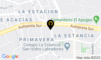 Mapa de American Rubber De Colombia Ltda. en Bogotá D.C