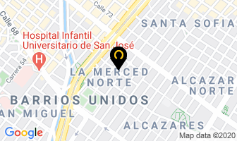 Mapa de Americana De Acrilicos Ltda en Bogotá D.C