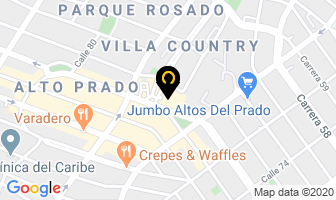 Mapa de Americanino en Barranquilla
