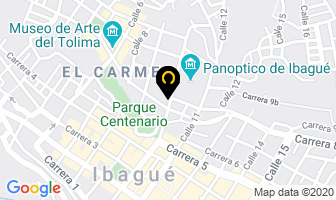 Mapa de A.m.g. Comunicaciones en Ibagué