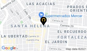 Mapa de Amoblados Santa Fe en Cali