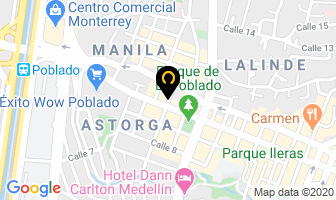 Mapa de Amoblando Fabián Palacio en Medellín