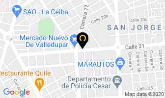 Mapa de Amortifrenos Service Center en Valledupar