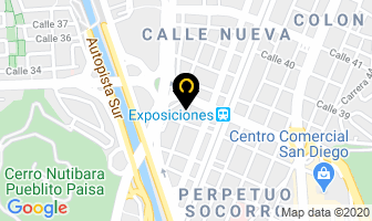Mapa de Amortillantas en Medellín