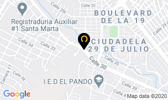 Mapa de Amparo's Diseños en Santa Marta
