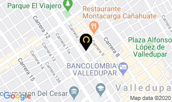 Mapa de Anaya Flórez Ubaldo Manuel en Valledupar