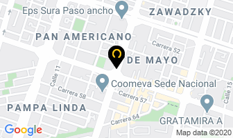 Mapa de Andina De Carnes S.a. en Cali