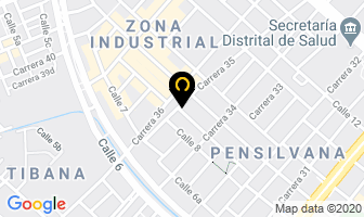 Mapa de Andina De Rodillos Ltda. en Bogotá D.C