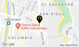 Mapa de Angus Al Carbón en Medellín