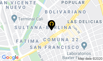 Mapa de Animarte Publicidad en Cali
