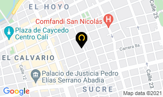 Mapa de Anodizados Especiales Ltda en Cali