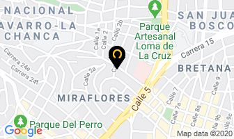 Mapa de Antenas Señal Internacional Cormú en Cali