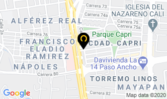 Mapa de Antonias en Cali