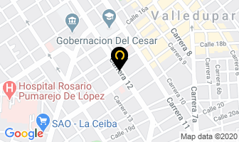 Mapa de Antore Pizza en Valledupar