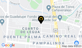 Mapa de APARTA HOTEL CAÑAVERALEJO en Cali