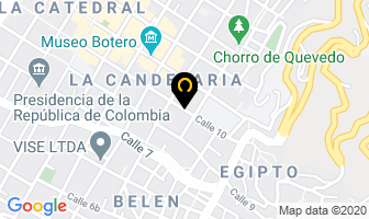 Mapa de Apartaestudios La Candelaria en Bogotá D.C