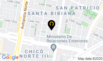 Mapa de Apartaestudios Los Andes en Bogotá D.C