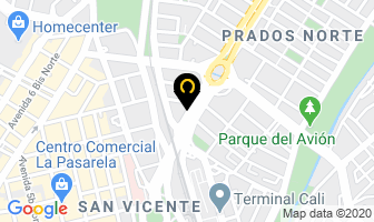 Mapa de Apartahotel Av 3 Real en Cali