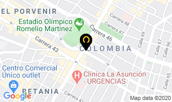 Mapa de Apartahotel Davega en Barranquilla