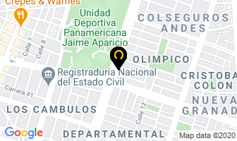 Mapa de Apartahotel Molino Rojo en Cali