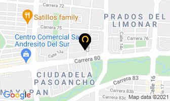 Mapa de Apartamento San Andrés en Cali