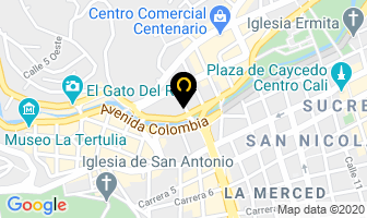 Mapa de Apartamentos Amoblados Centenario en Cali