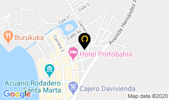 Mapa de Apartamentos Yoli en Santa Marta