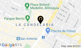 Mapa de Aprenda Inglés Americano en Medellín