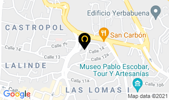 Mapa de Aprender Felices en Medellín