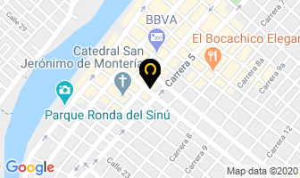 Mapa de Aquaservis en Montería