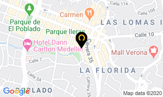 Mapa de Aquí Leo en Medellín
