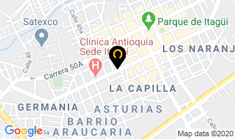 Mapa de Arabescos Peluquería en Itaguí