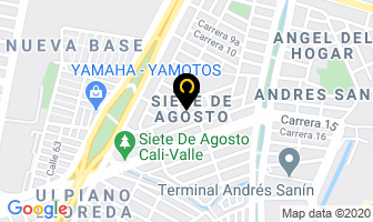 Mapa de Arcangel Eventos Y Decoración en Cali
